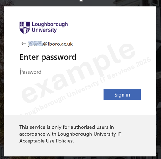 LU screen prompt to add password